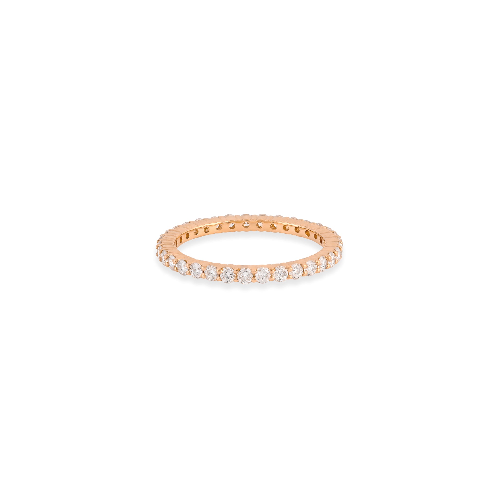 Amara Diamond Eternity Band in Rose Gold