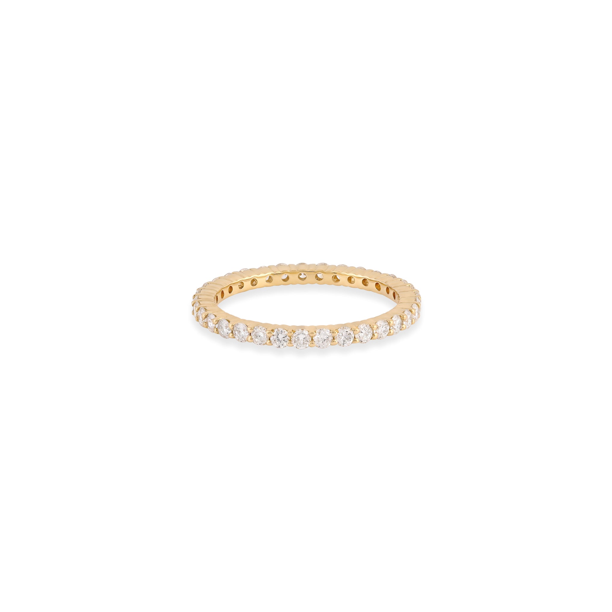 Amara Diamond Eternity Band in Yellow Gold