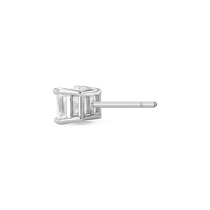 Emerald Cut Diamond Earrings - Lab Grown Diamonds - 18K Gold