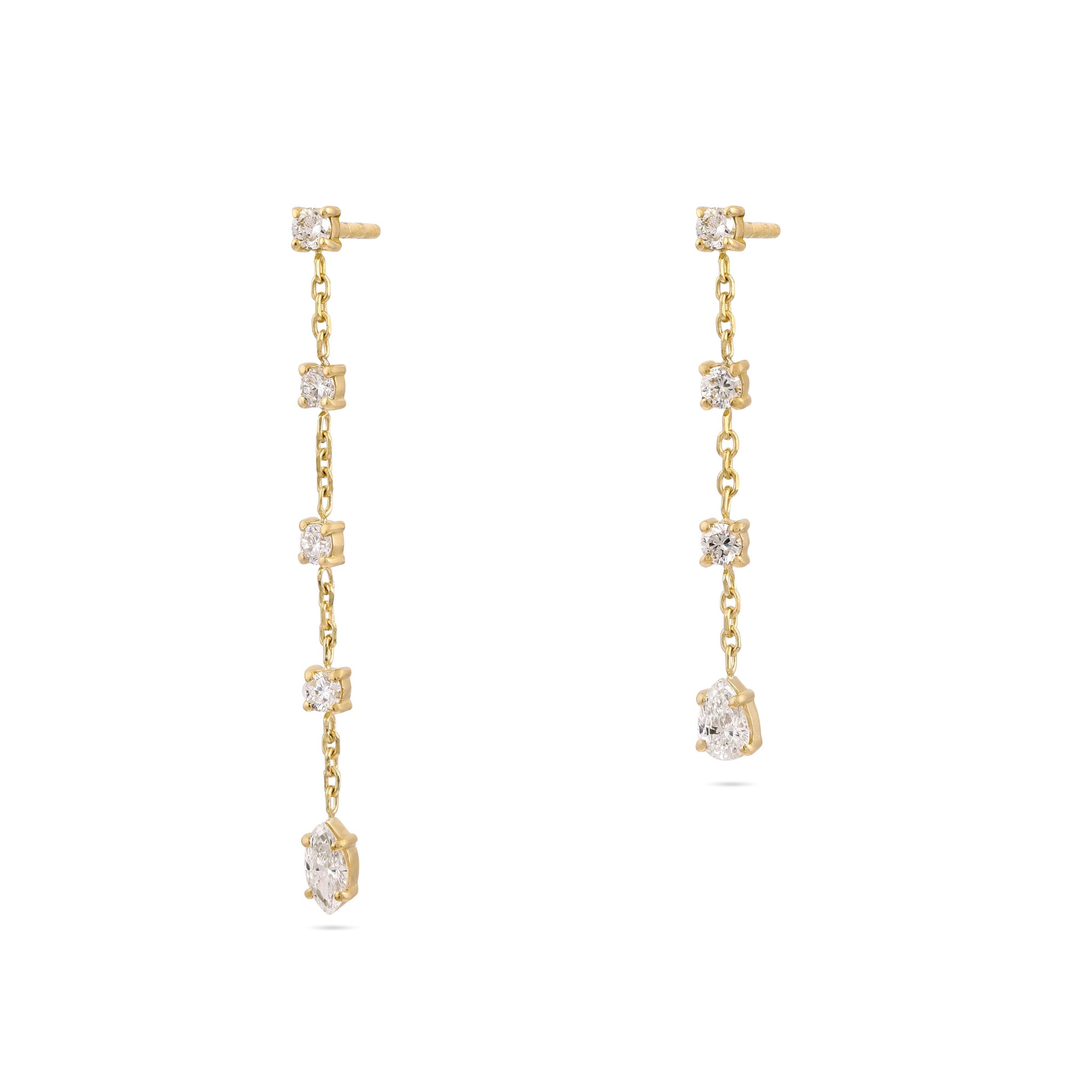 Gaia Diamond Drop Earrings