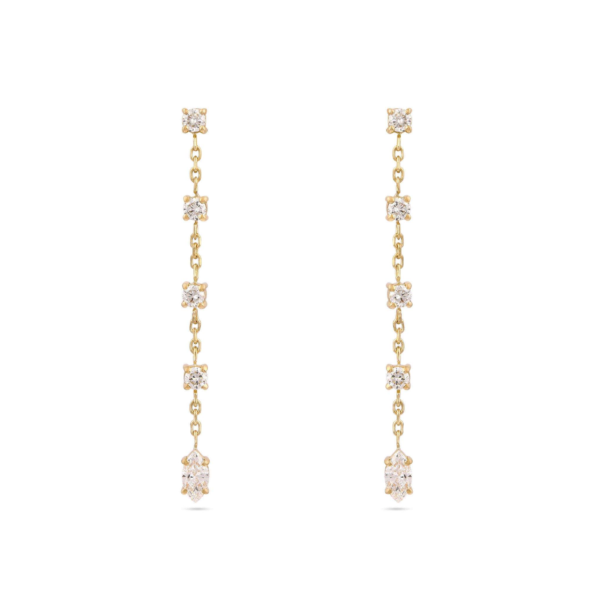 Gaia Diamond Drop Earrings