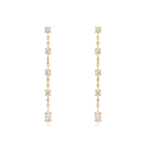 Gaia Diamond Drop Earrings