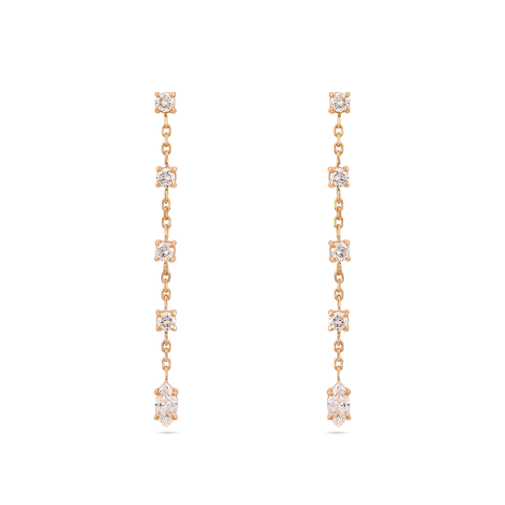 Gaia Diamond Drop Earrings