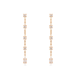 Gaia Diamond Drop Earrings