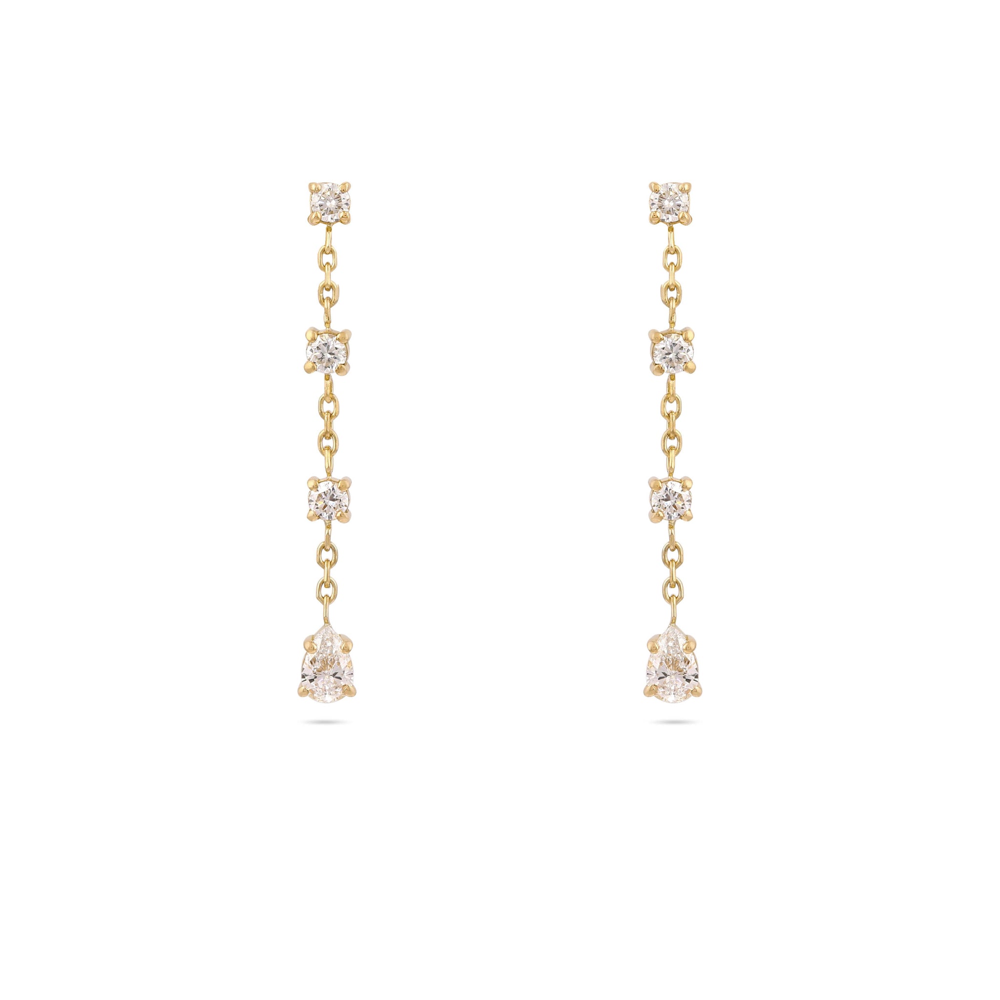 Gaia Diamond Drop Earrings