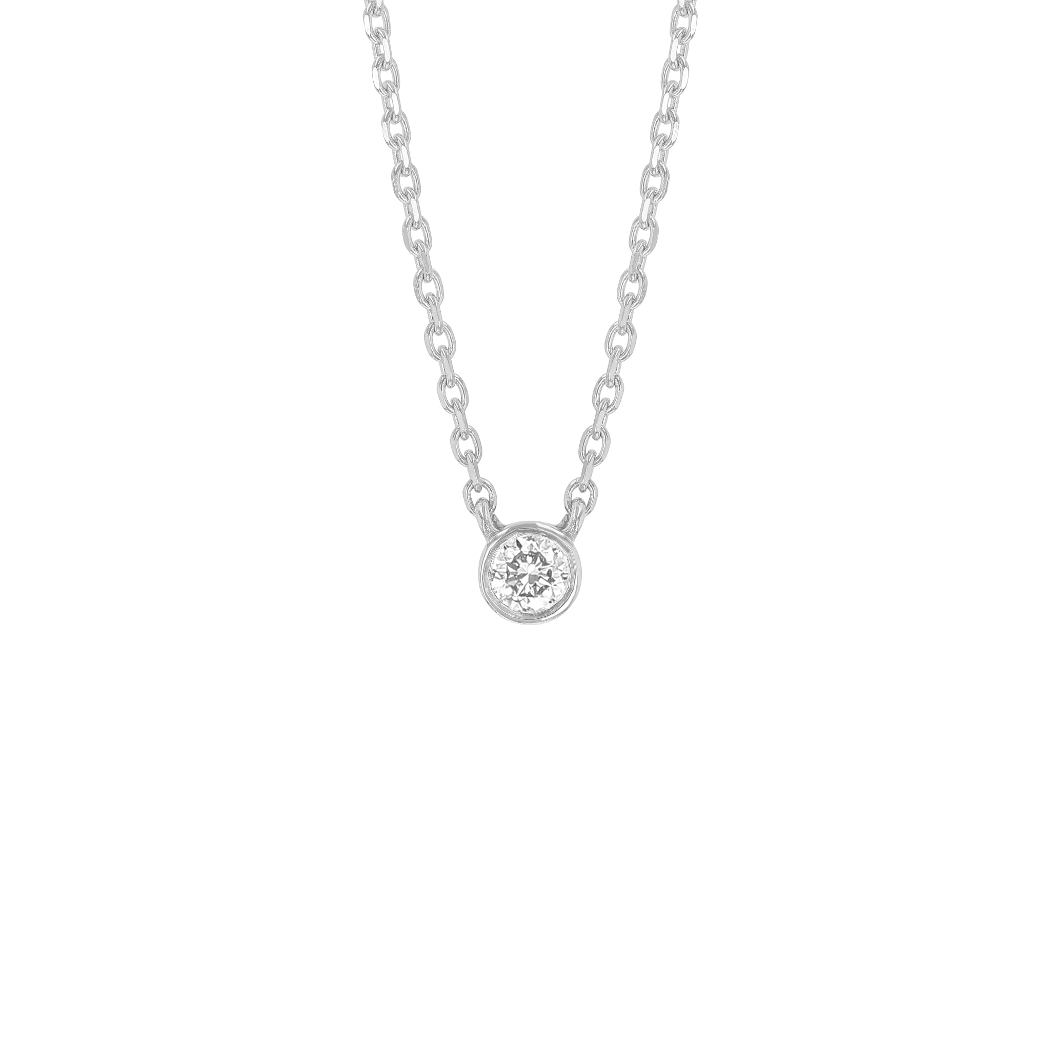 Noor Floating Diamond Necklace (Small)