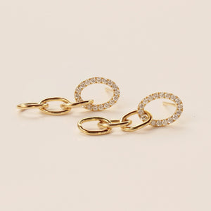 Serena Infinity Diamond Earrings