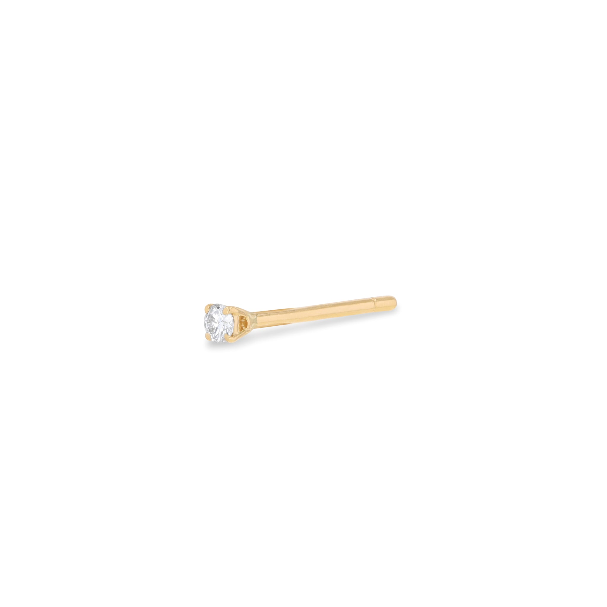 Tiny Diamond Stud in 18K Rose Gold